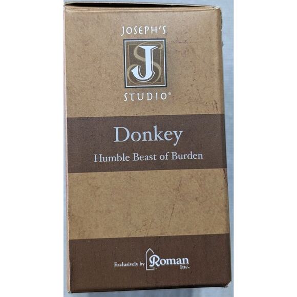 Donkey Joseph’s Studio by Roman # 34375 Nativity Figurine Beast of Burden - Picture 11 of 13